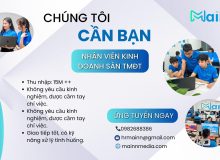 Cơ Hội Nghề Nghiệp: Nhân Viên Kinh Doanh Sàn TMĐT - Thu Nhập Hấp Dẫn 15M+ Mainn Media tuyển dụng nhân viên kinh doanh sàn TMĐT