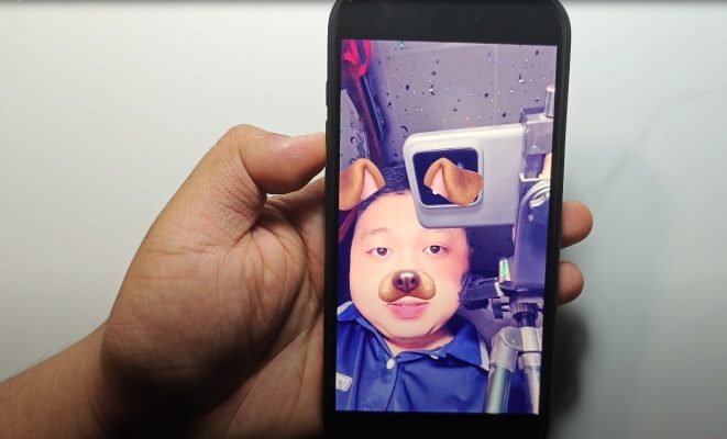 chụp ảnh bằng Tiktok