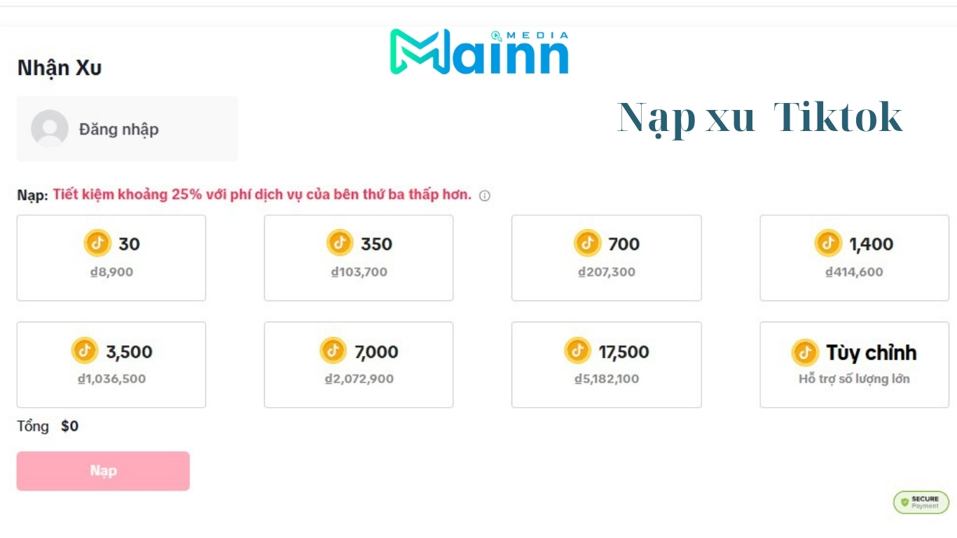 nạp xu tiktokcoin