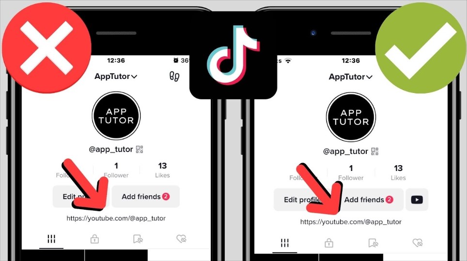gắn URL trong phần giới thiệu Tiktok