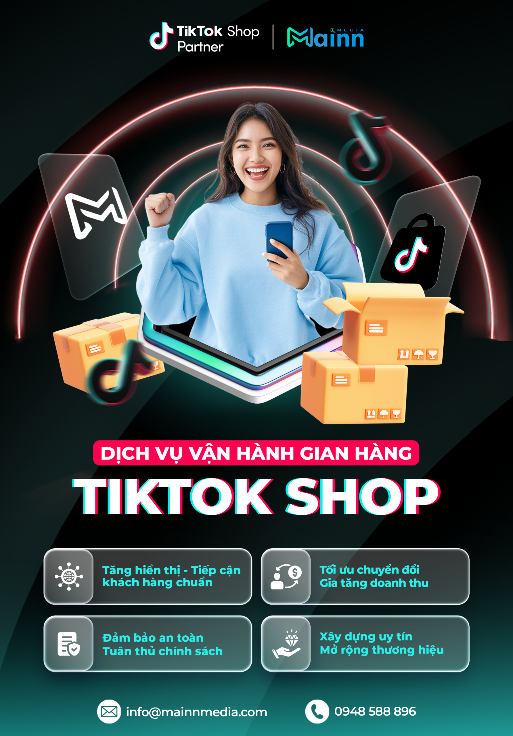 Banner dịch vụ vận hành tiktok shop mobile