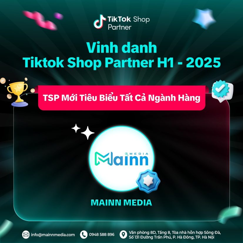 TikTok Shop Partner vinh danh Mainn Media H1-2025